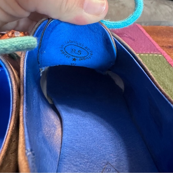 Fluevog Radio CBC Leather & Suede Derby Shoe in Brown Leather - Picture 5 of 11